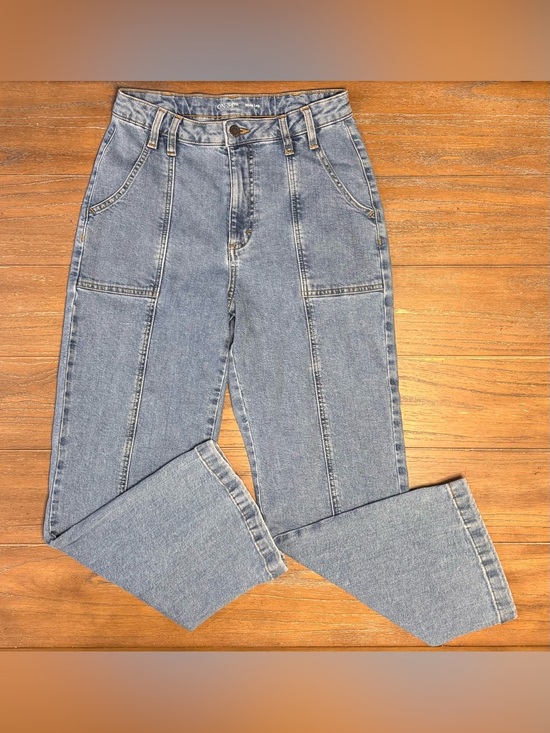 ON 34th Denim - High-Rise Light Wash Wide-Leg Jeans #135